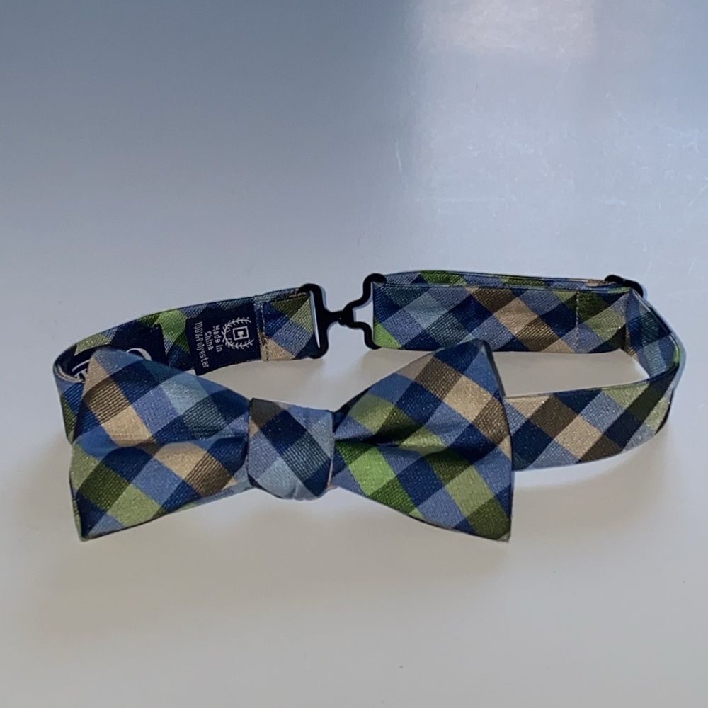 Bow Tie Plaid Preppy Chaps Adjustable